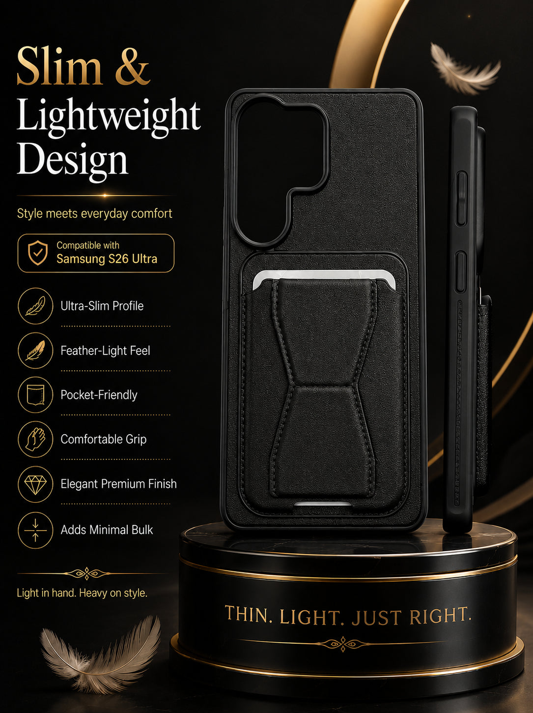 Protective Back Cover for Samsung Galaxy S26 Ultra - Black - Image 5
