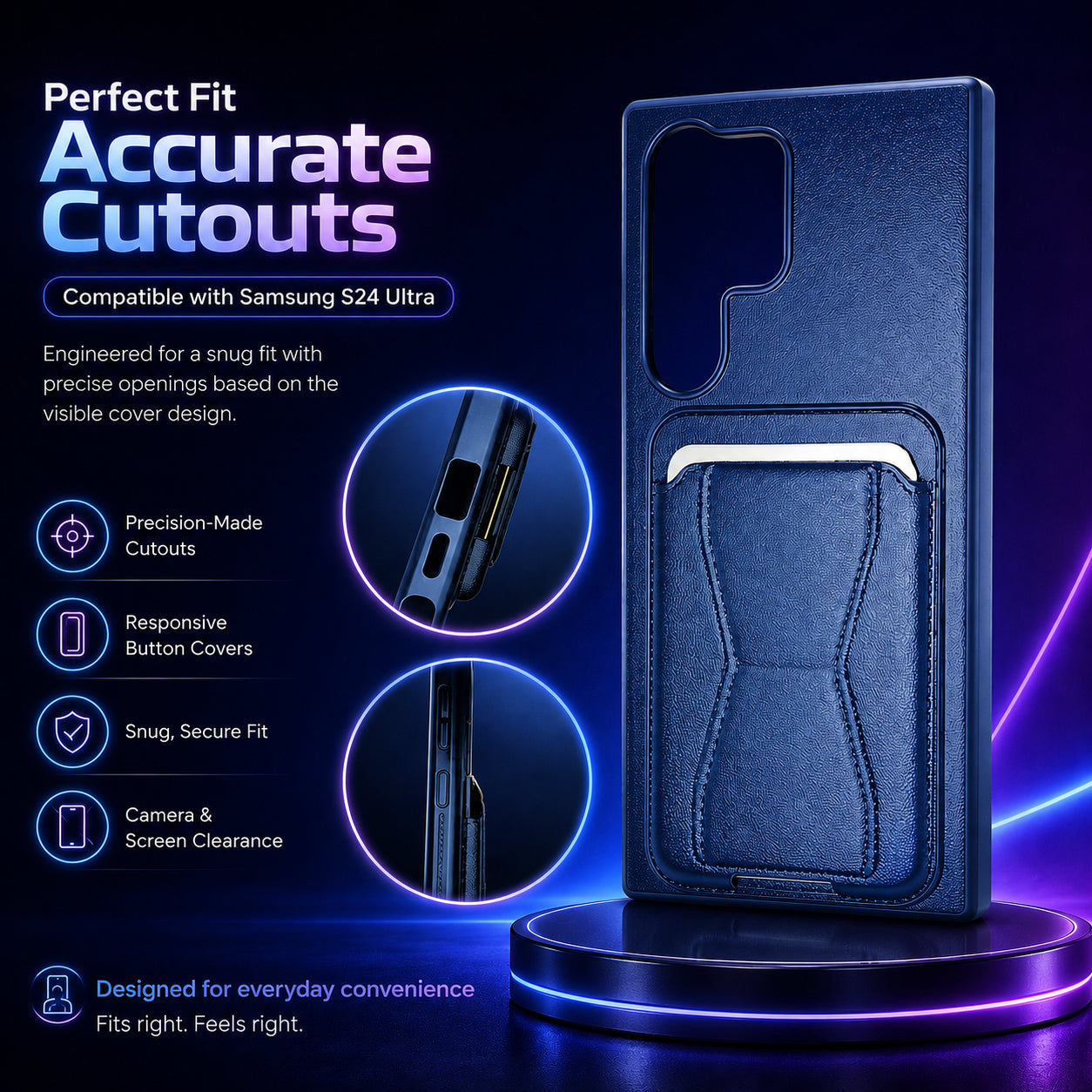 Protective Back Cover for Samsung Galaxy S24 Ultra - Blue - Image 5