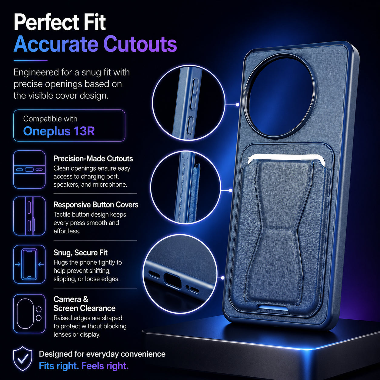 Protective Back Cover for OnePlus 13R - Blue - Image 5