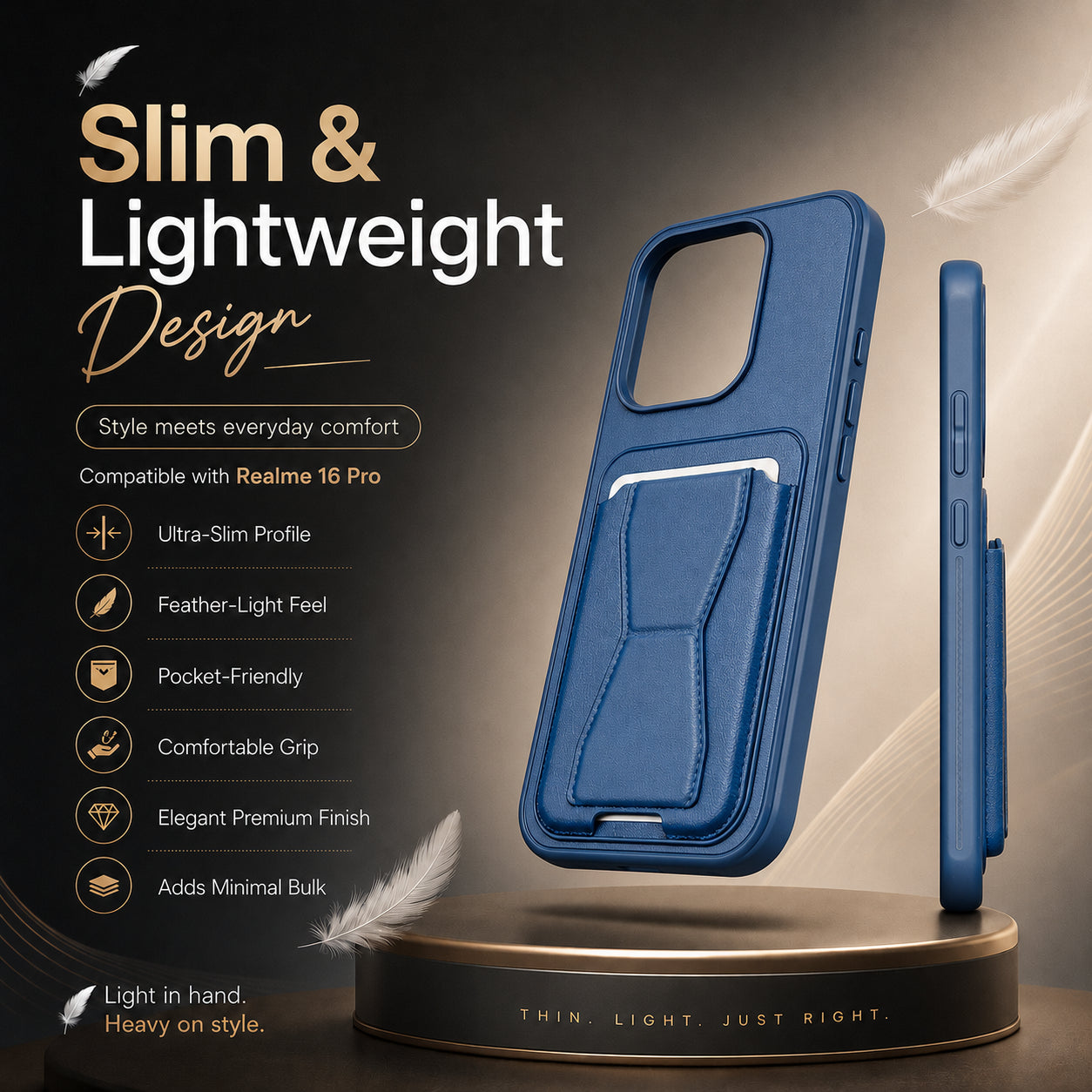 Protective Back Cover for Realme 16 Pro 5G - Blue - Image 5