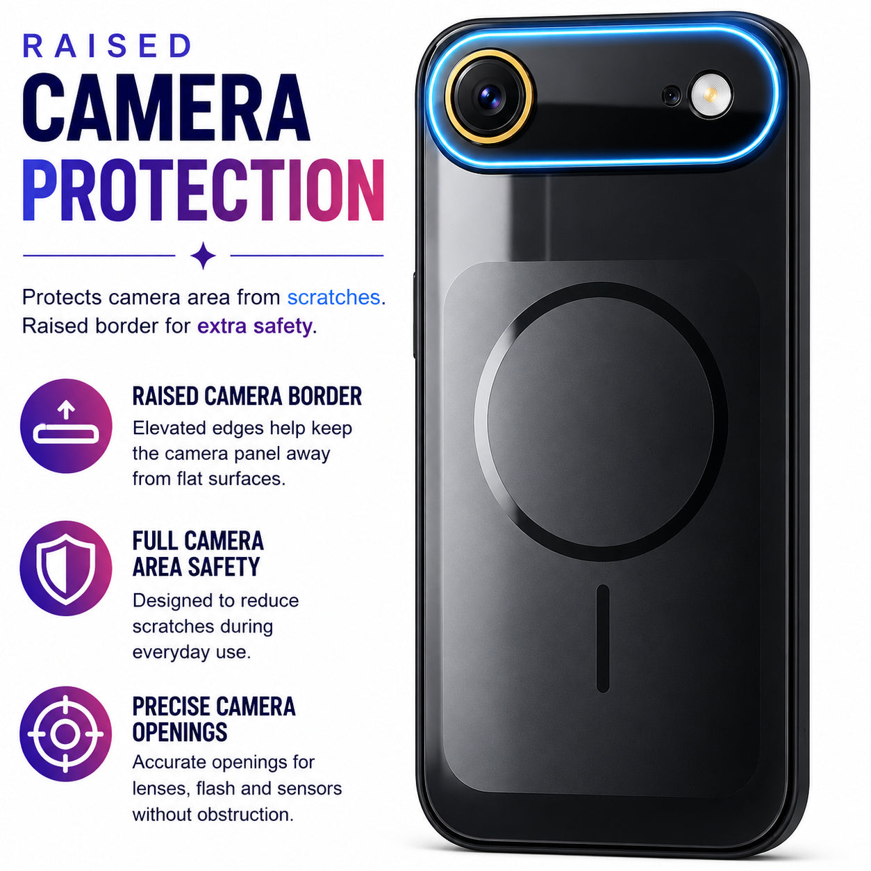 Glossy Glass Back Cover for Apple iPhone 17 Air - Black - Image 2