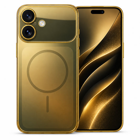 Glossy Glass Back Cover for Apple iPhone 17 - Gold - Main image