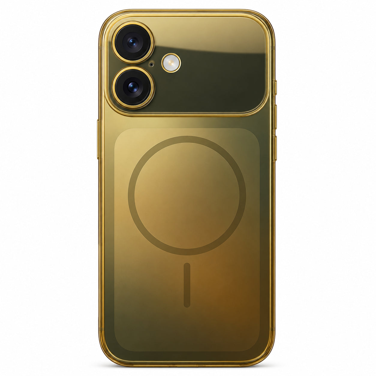 Glossy Glass Back Cover for Apple iPhone 17 - Gold - Image 3