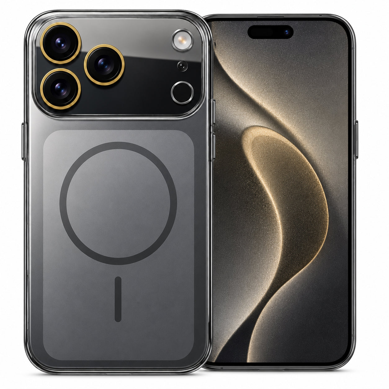Glossy Glass Back Cover for Apple iPhone 17 Pro Max - Grey - Main image