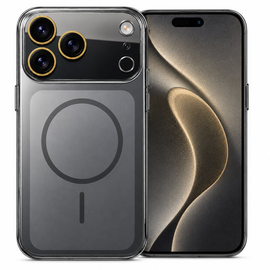 Glossy Glass Back Cover for Apple iPhone 17 Pro Max - Grey - Main image