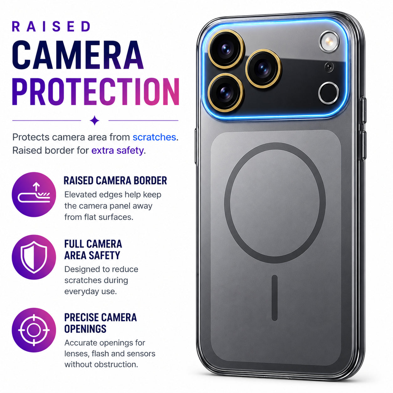 Glossy Glass Back Cover for Apple iPhone 17 Pro Max - Grey - Image 3