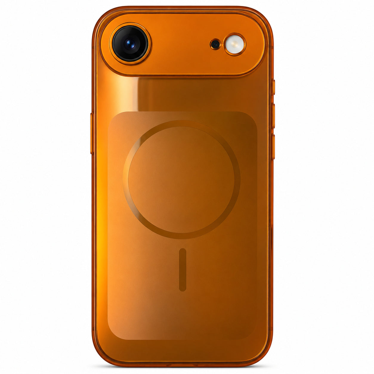 Glossy Glass Back Cover for Apple iPhone 17 Air - Orange - Image 3