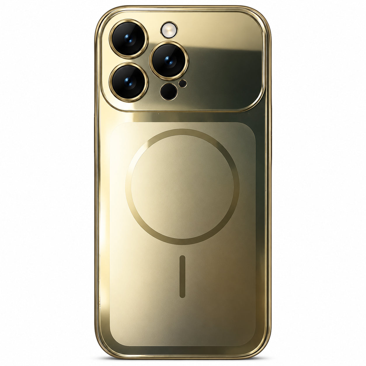 Glossy Glass Back Cover for Apple iPhone 16 Pro - Gold - Image 4