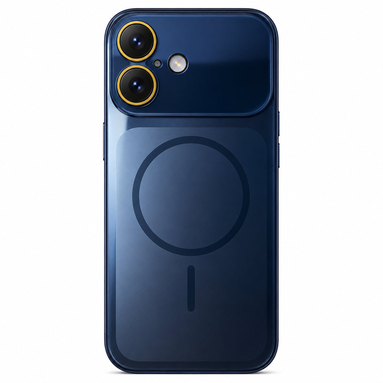Glossy Glass Back Cover for Apple iPhone 16 - Blue - Image 5