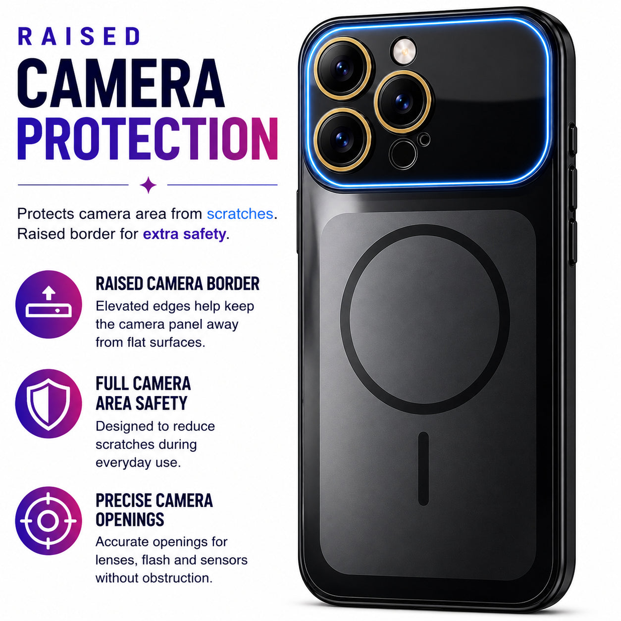 Glossy Glass Back Cover for Apple iPhone 14 Pro - Black - Image 2