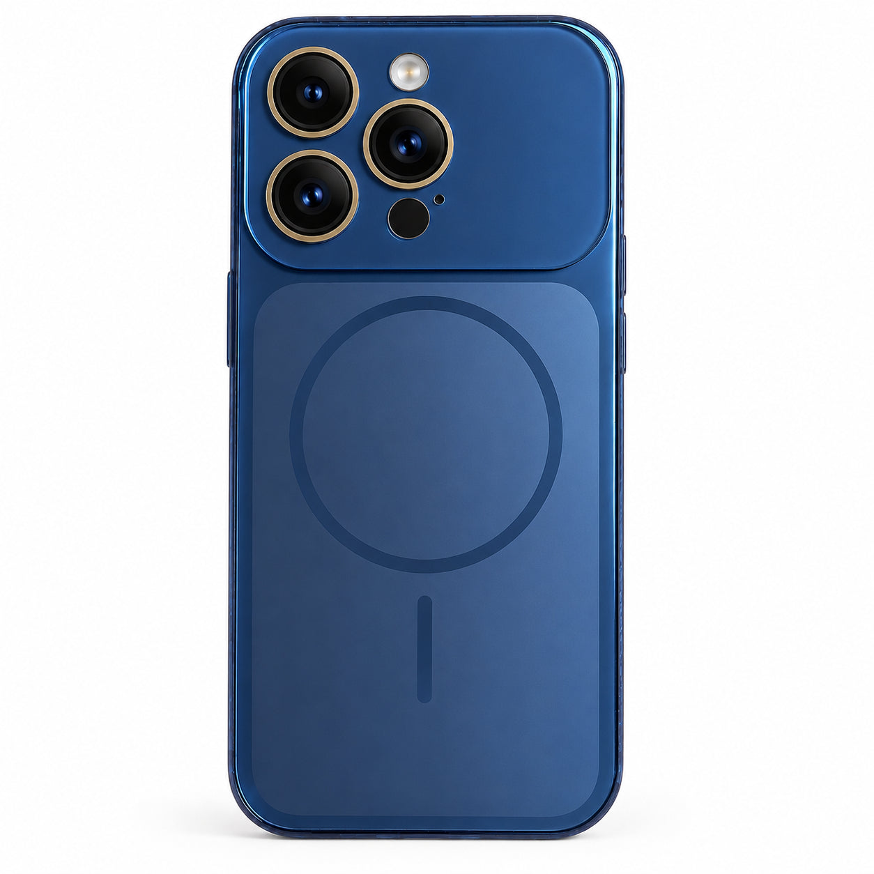 Glossy Glass Back Cover for Apple iPhone 13 Pro Max - Blue - Image 3