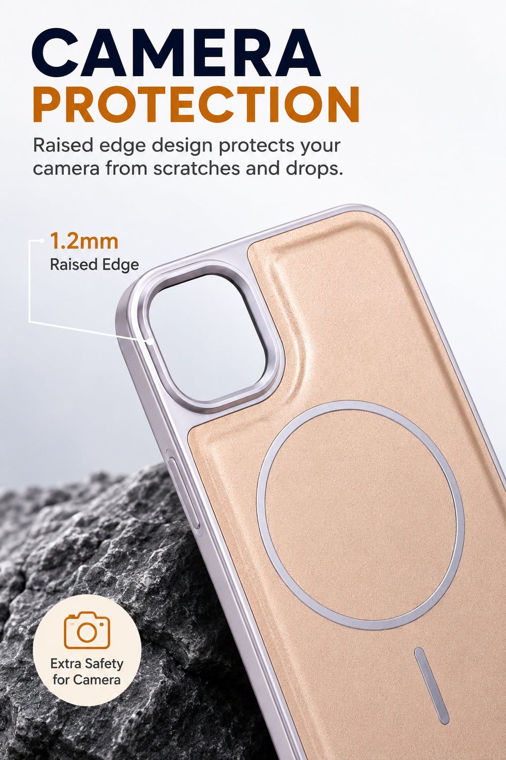 Premium Artificial Leather Back Cover Compatible with Apple iPhone 15, Slim Protective Grip Case (Brown) - Image 2