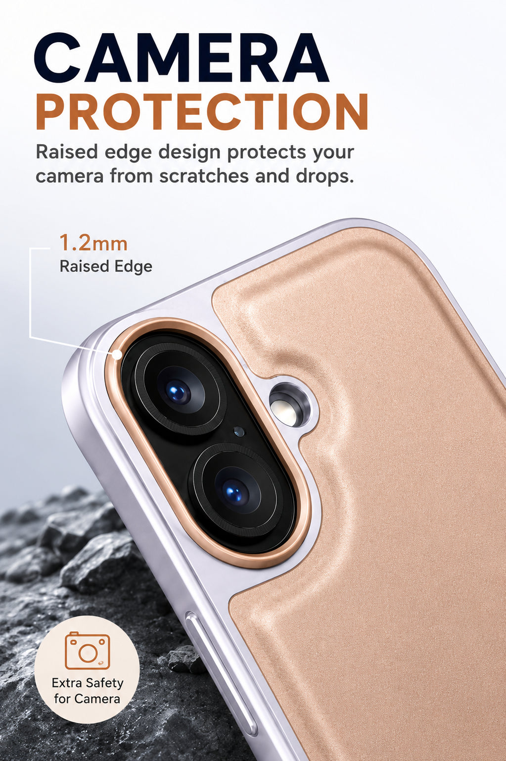 Premium Artificial Leather Back Cover Compatible with Apple iPhone 16, Slim Protective Grip Case (Brown) - Image 2
