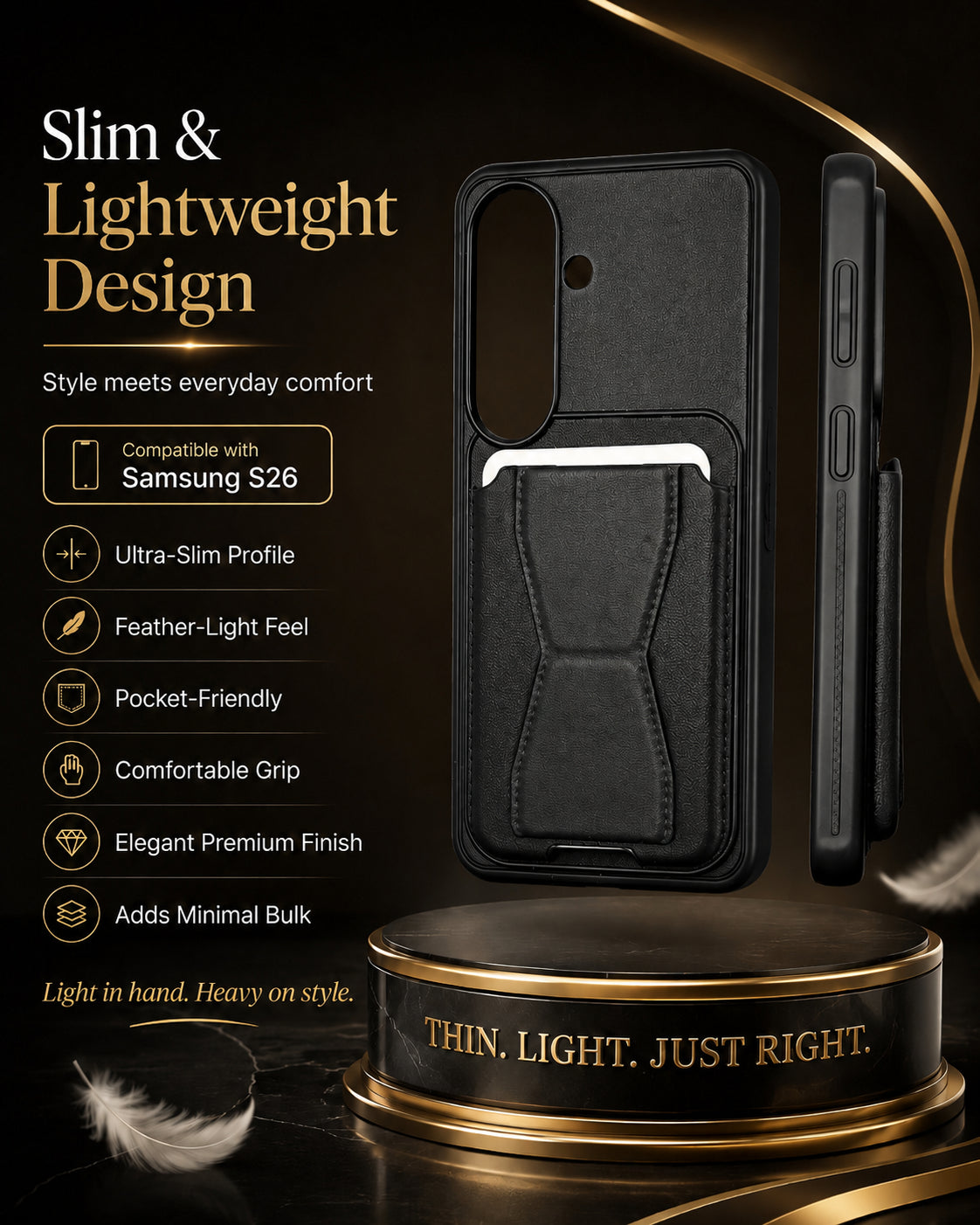 Protective Back Cover for Samsung Galaxy S26 - Black - Image 3