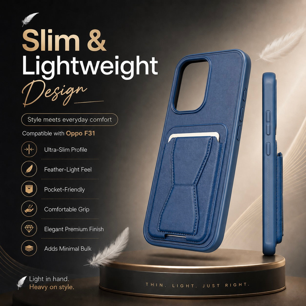 Protective Back Cover for OPPO F31 5G - Blue - Image 4