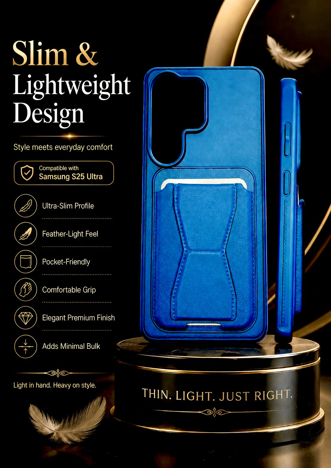 Protective Back Cover for Samsung Galaxy S25 Ultra - Blue - Image 5