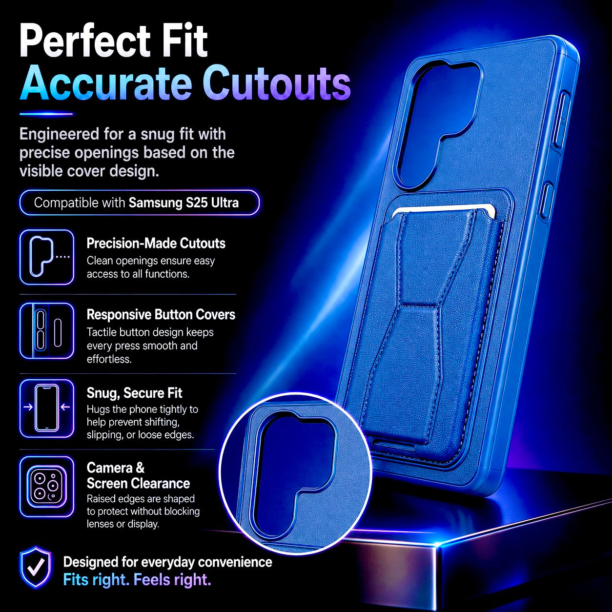 Protective Back Cover for Samsung Galaxy S25 Ultra - Blue - Image 4