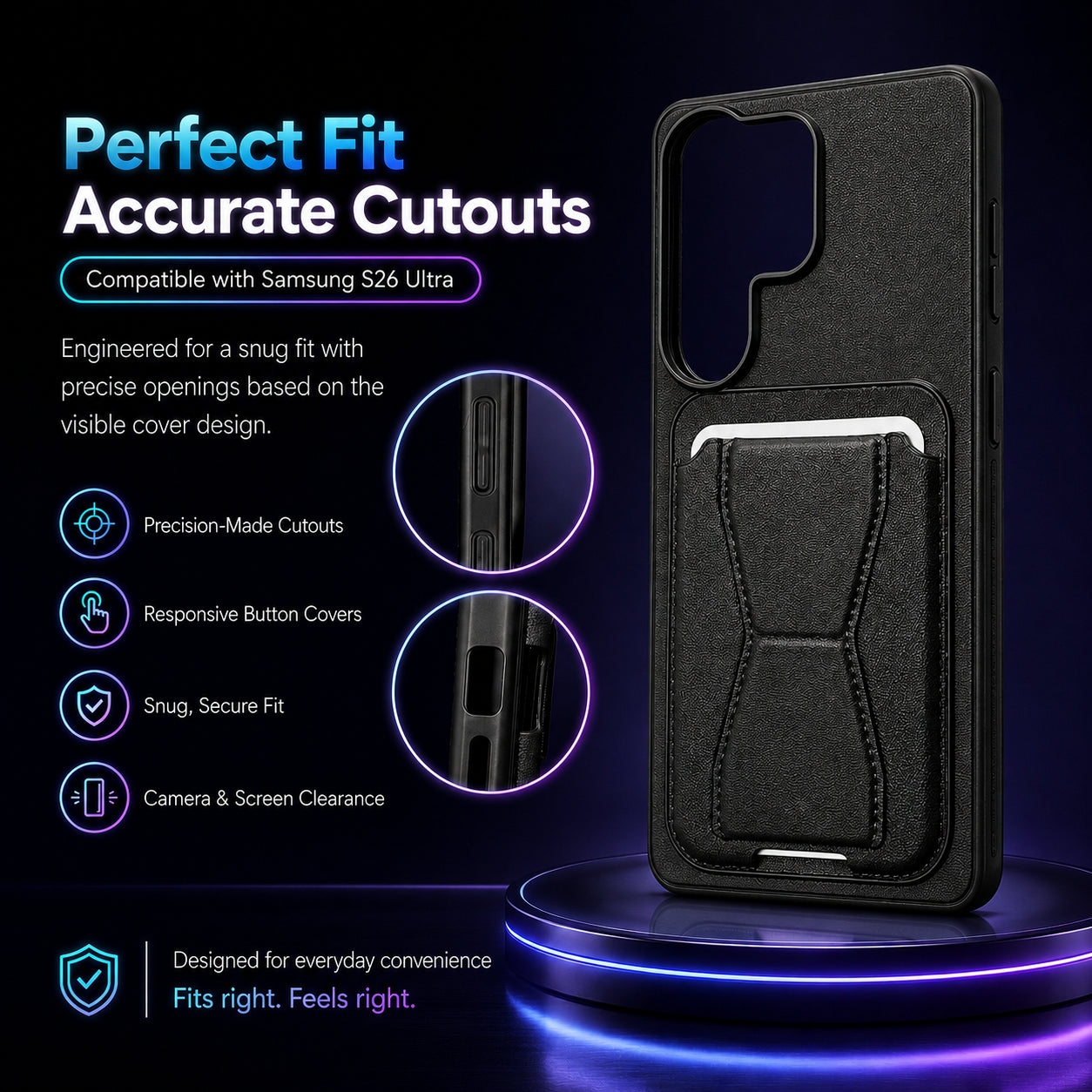 Protective Back Cover for Samsung Galaxy S26 Ultra - Black - Image 2