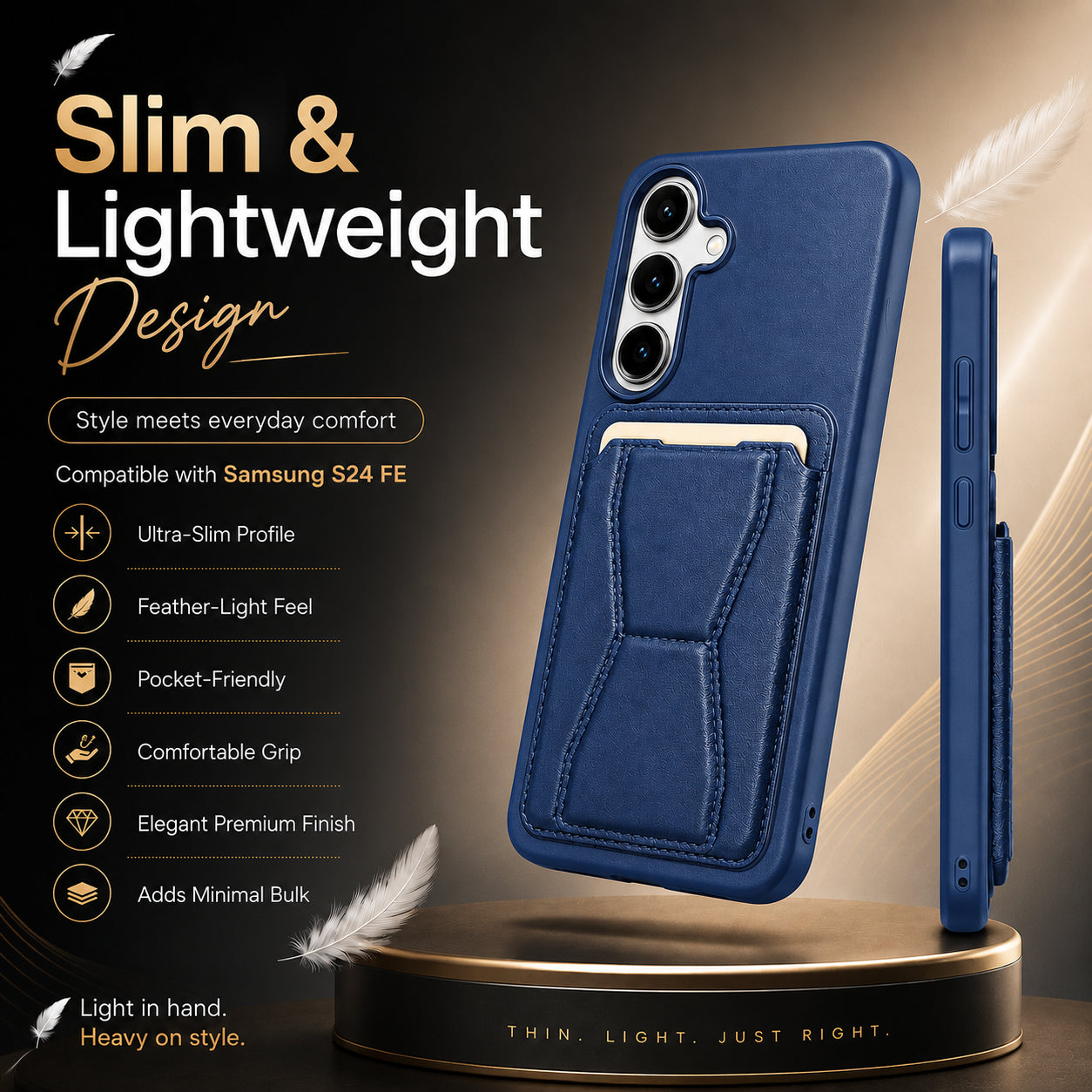 Protective Back Cover for Samsung Galaxy S24 FE - Blue - Image 3