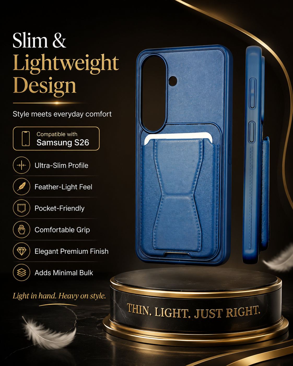 Protective Back Cover for Samsung Galaxy S26 - Blue - Image 3