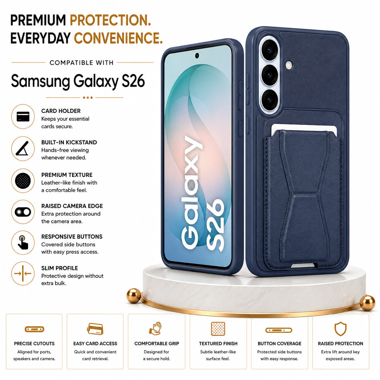 Protective Back Cover for Samsung Galaxy S26 - Blue - Image 2