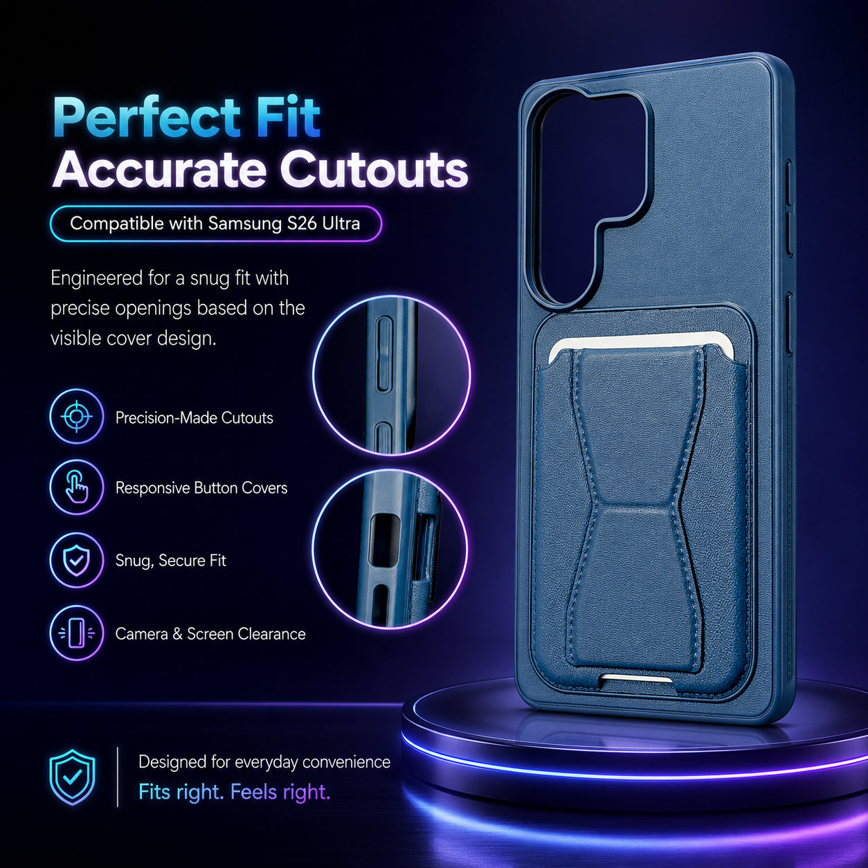 Protective Back Cover for Samsung Galaxy S26 Ultra - Blue - Image 3