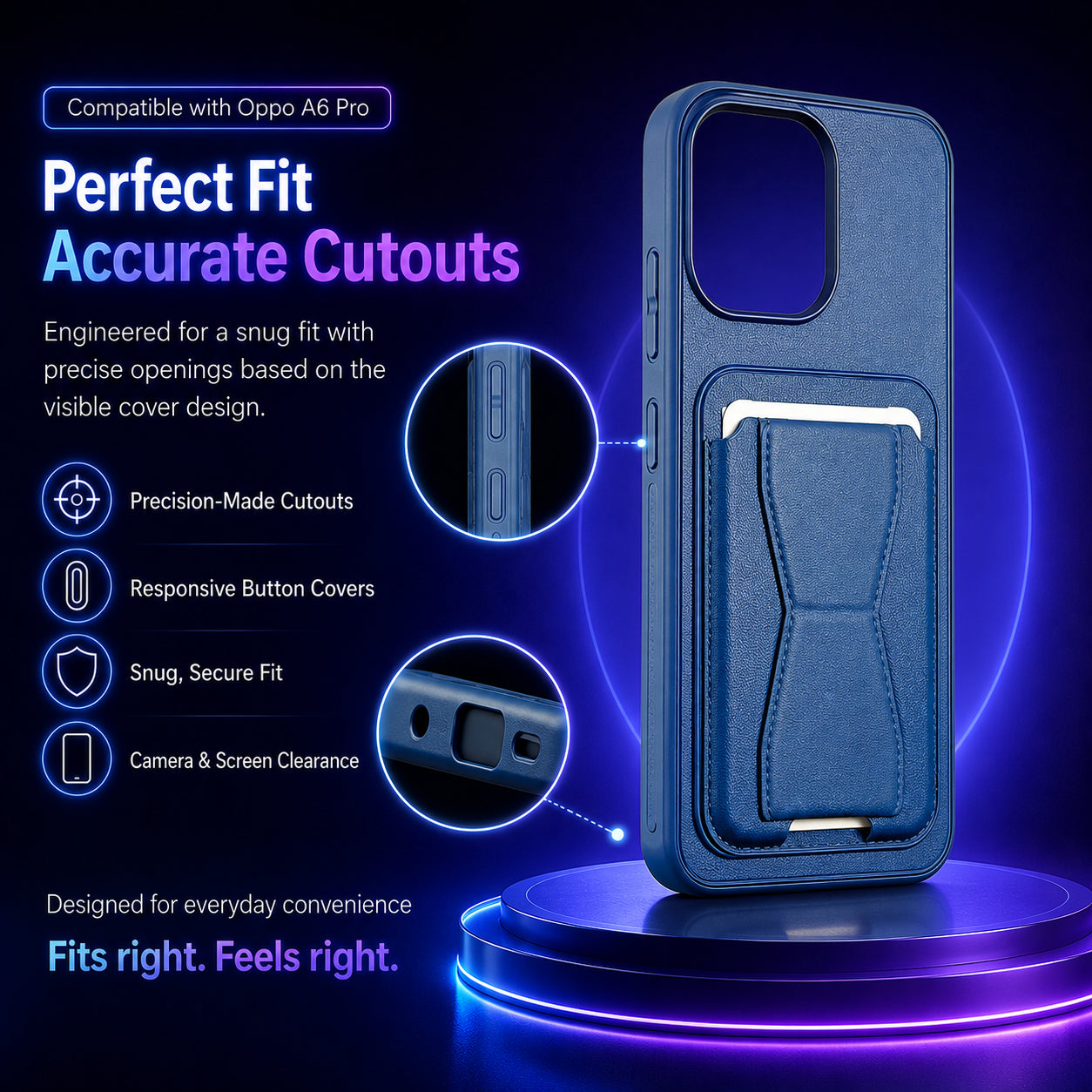 Protective Back Cover for OPPO A6 Pro 5G - Blue - Image 2
