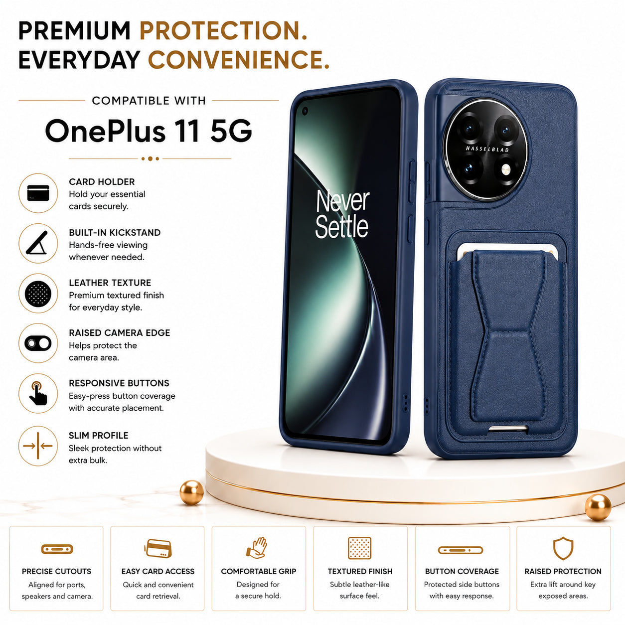 Protective Back Cover for OnePlus 11 5G - Blue - Image 4